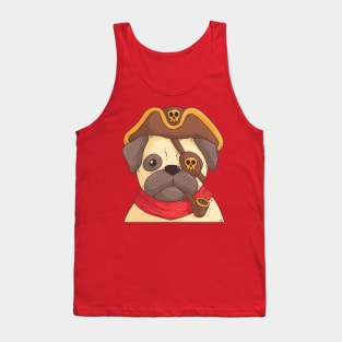 Pug Pirate Tank Top